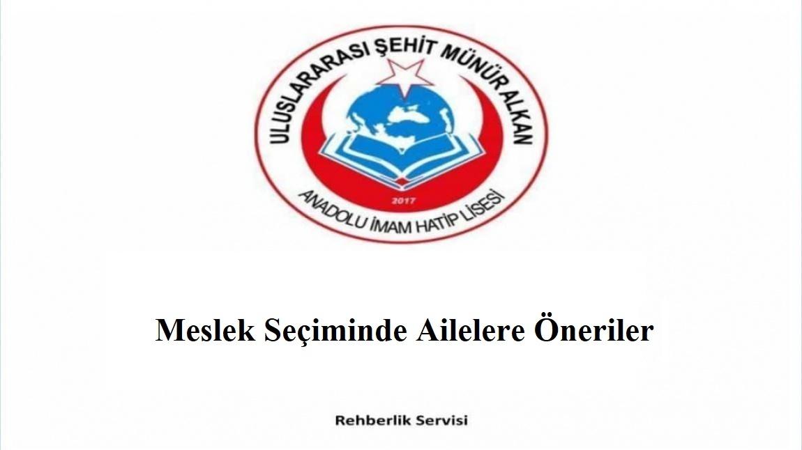 MESLEK SEÇİMİNDE AİLELERE ÖNERİLER