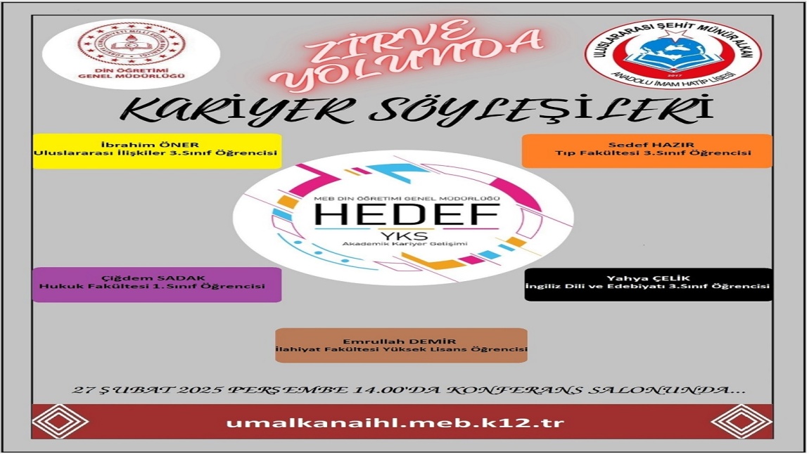 NKÜ ÖĞRENCİLERİYLE KARİYER SÖYLEŞİLERİ